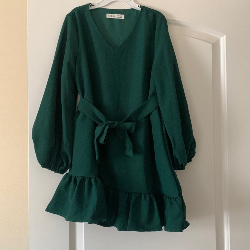 SHEIN kids green dress